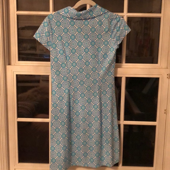 Blue patterned dress - Picture 6 of 8